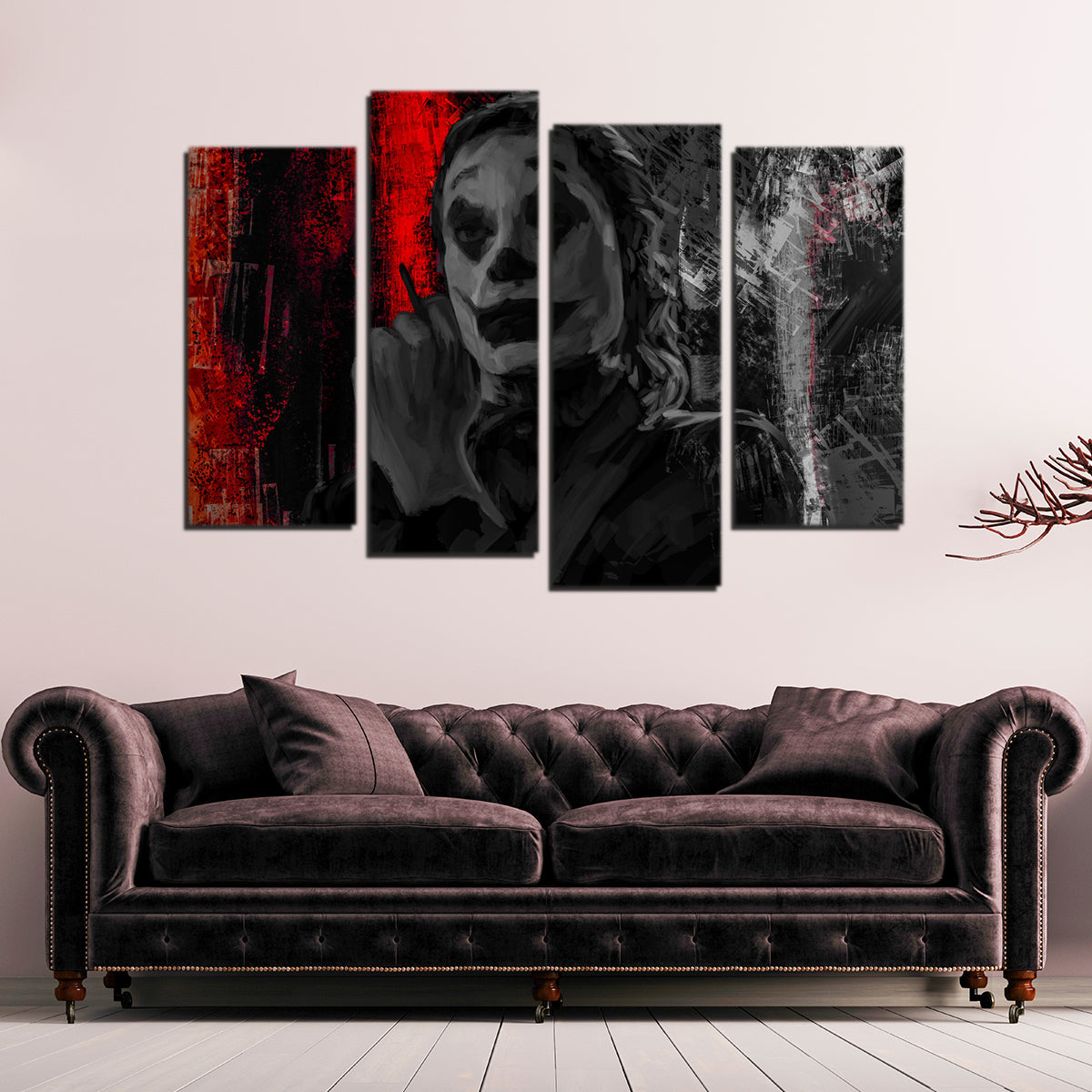Eye - Catching Smoking Joker Wall Art by Andy Brackpool
