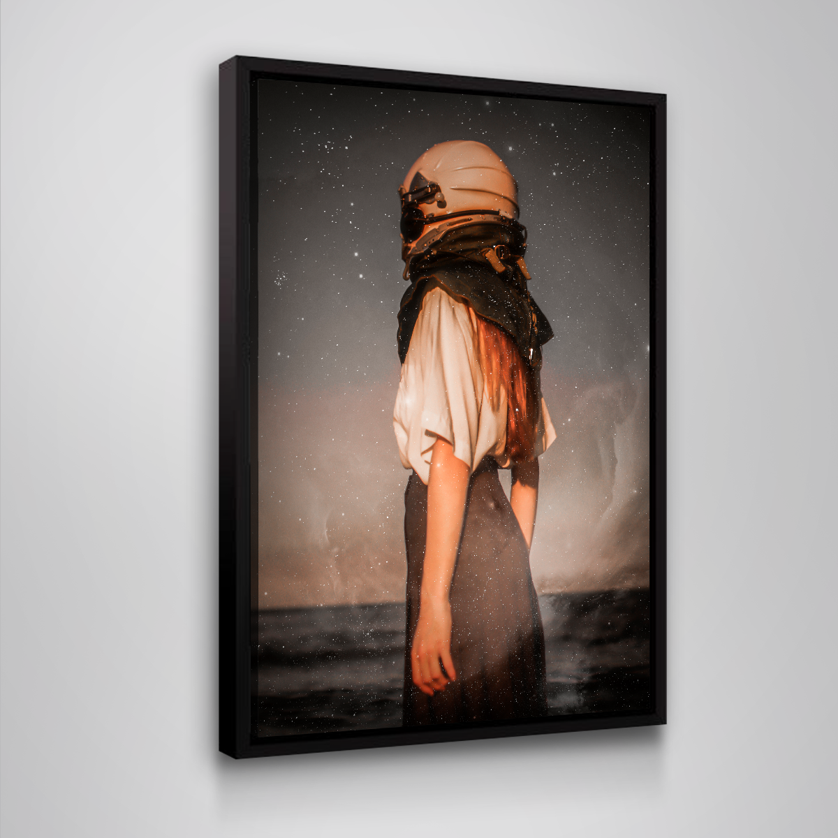 Stunning Astronaut Girl Wall Art by Manuel Luces