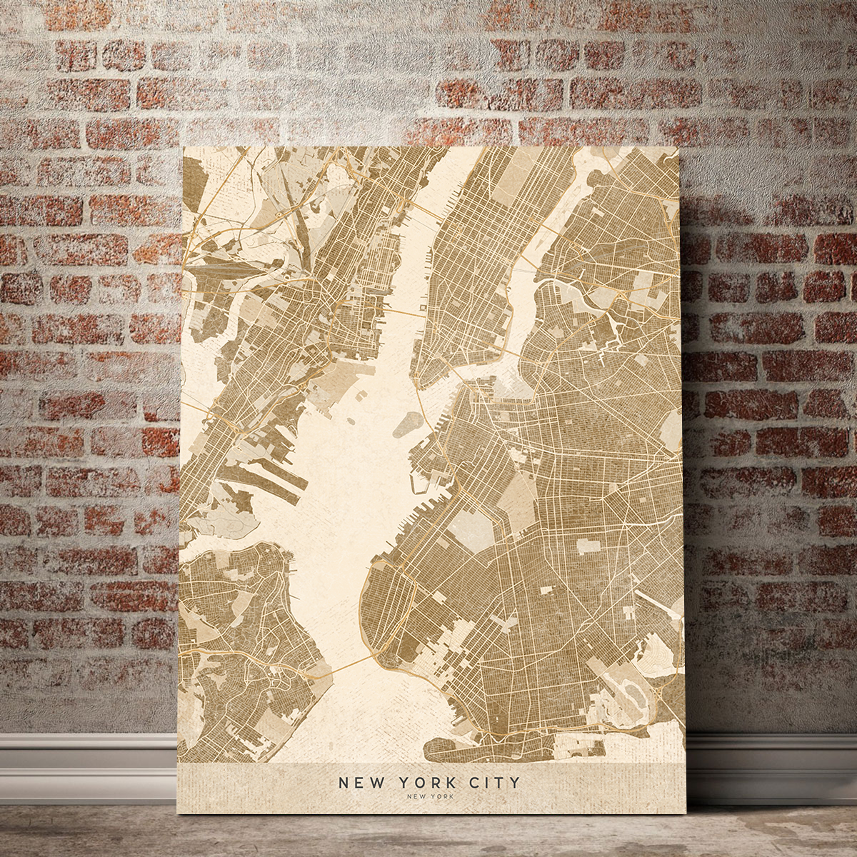 Stunning Sepia New York City Wall Art by Blursbyai