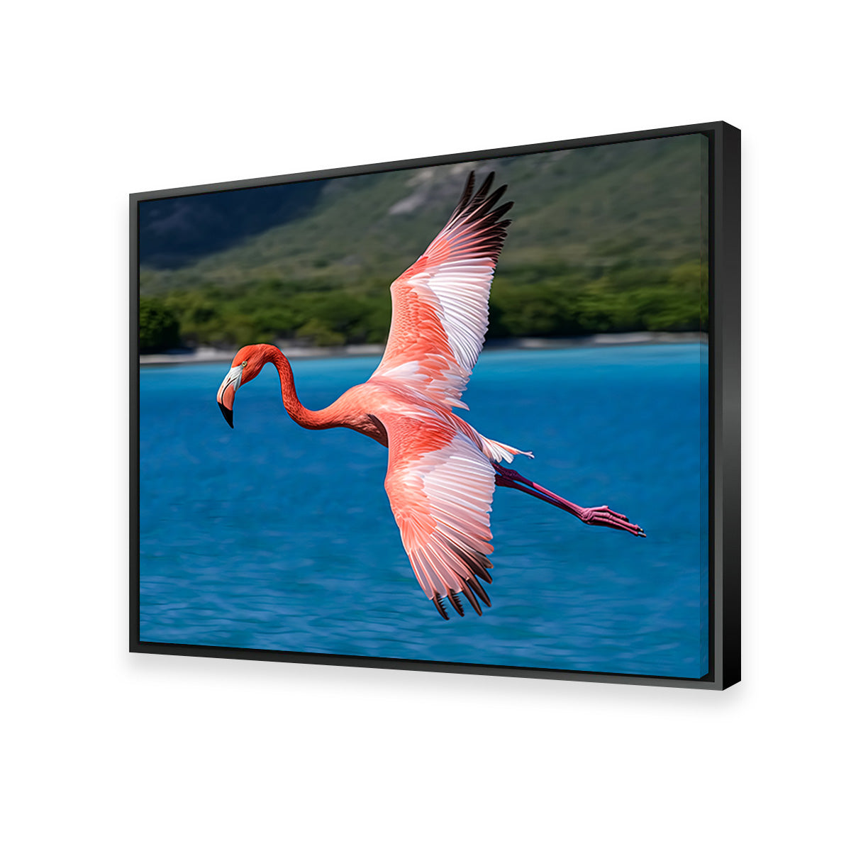 Stunning Pink Flamingo Flying Wall Art for Home Decor