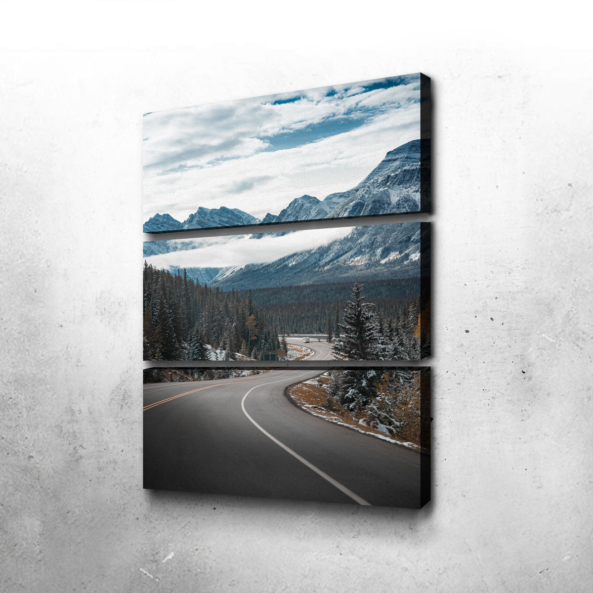 Exquisite Snow Drive Wall Art by Lucas Moore