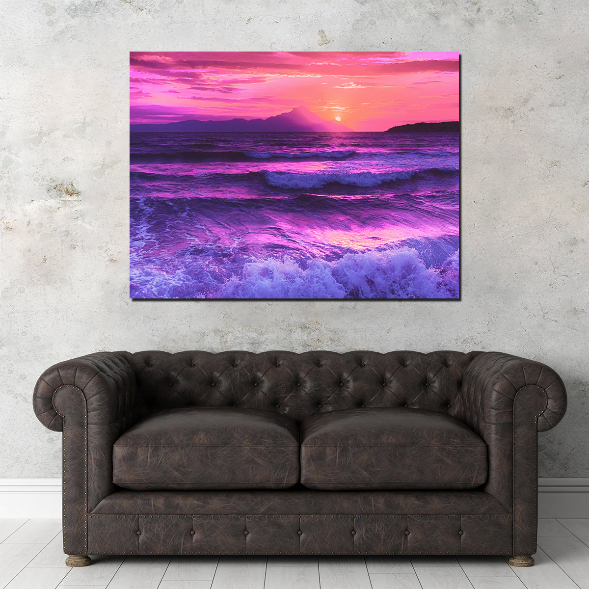 Stunning Oceanview at Sunset Wall Art by Dina Rolle