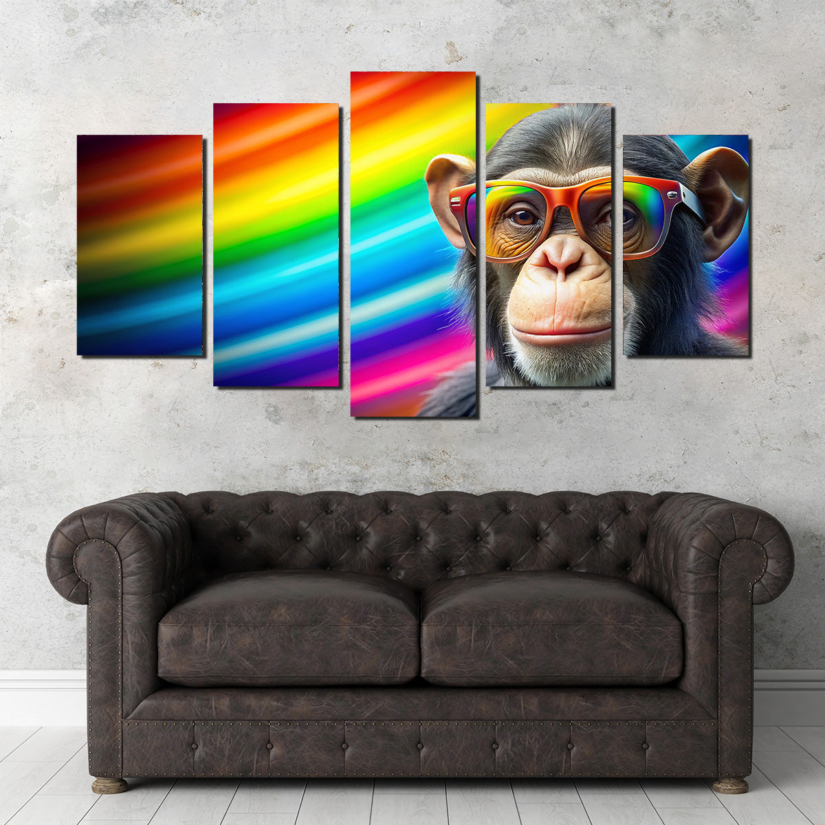 Vibrant Monkey Color Wall Art for Stunning Home Decor