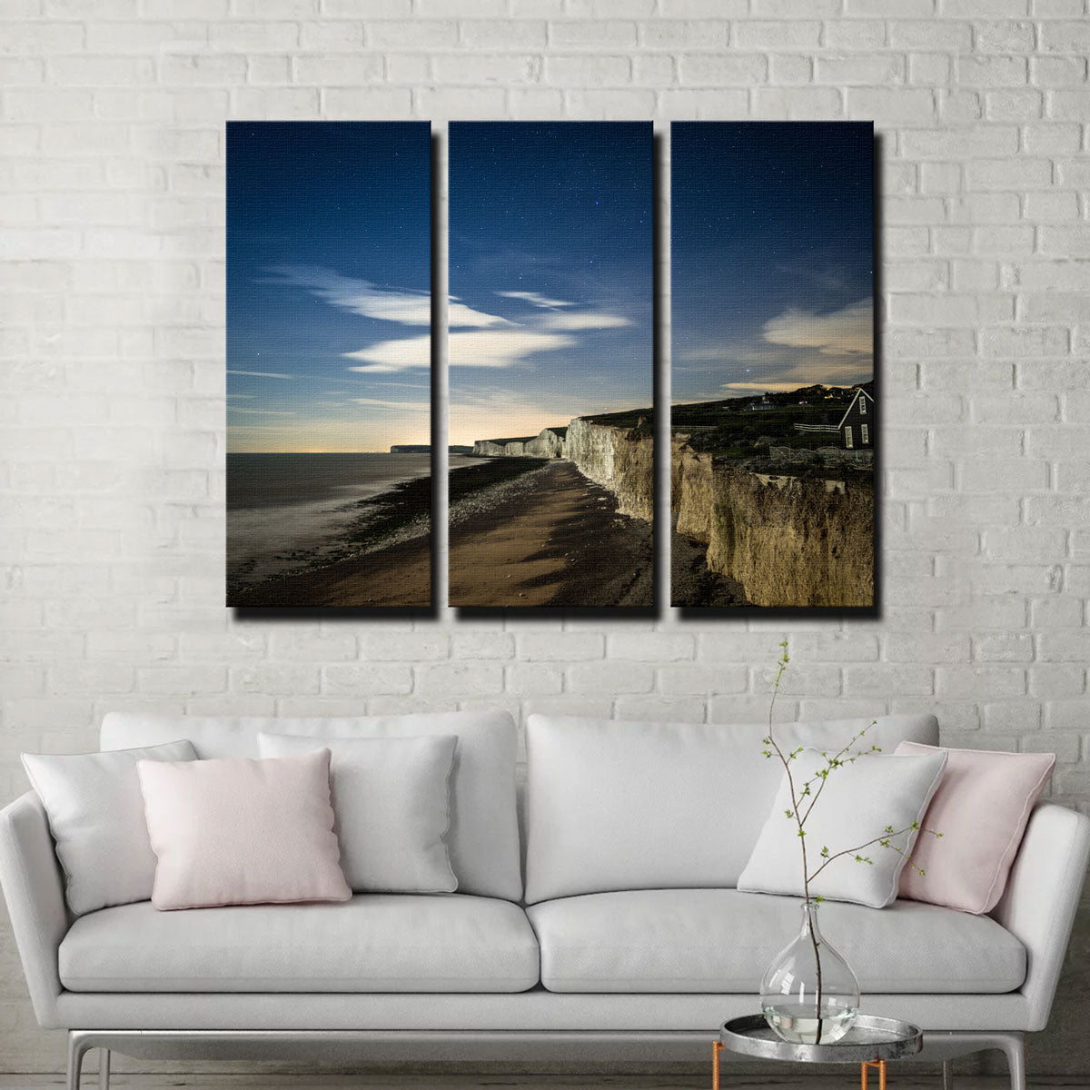 Stunning Chalk Cliffs at Birling Gap Wall Art by Mike Cotton
