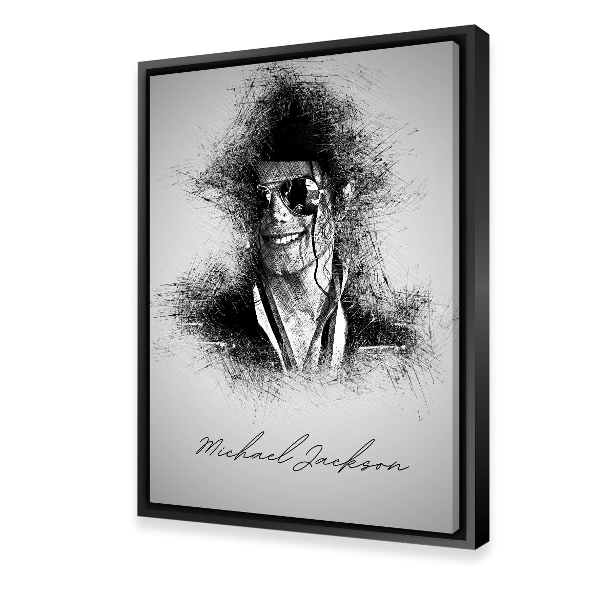 Exquisite Michael Jackson Sketch Wall Art - Ideal for Home Decor