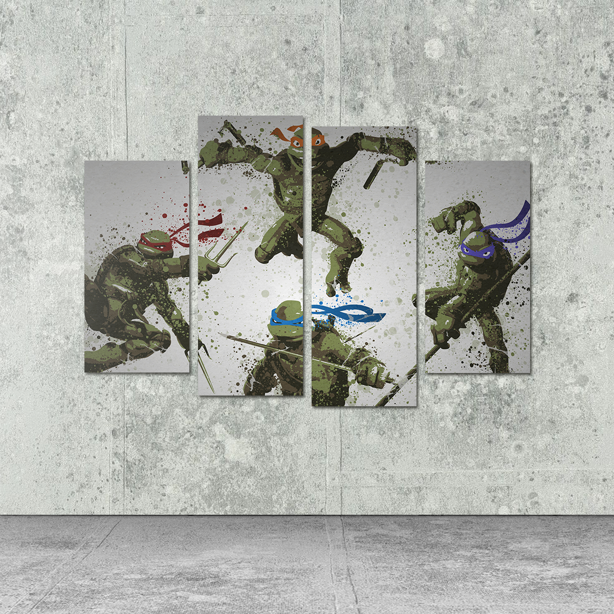 Stunning Heroes In a Half Shell Wall Art for Your Home Decor