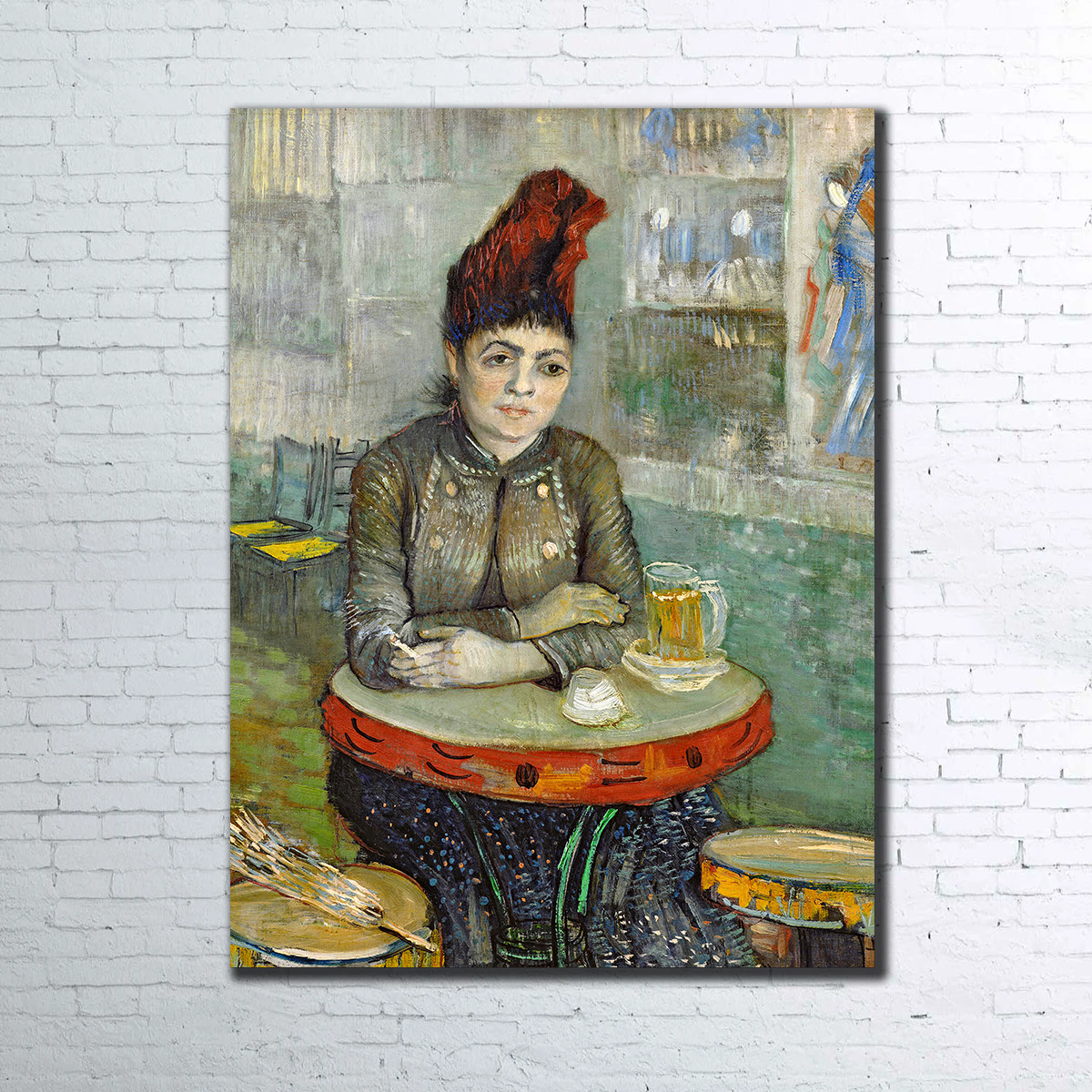 Agostina Segatori in Le Tambourin Stunning Wall Art by Vincent van Gogh