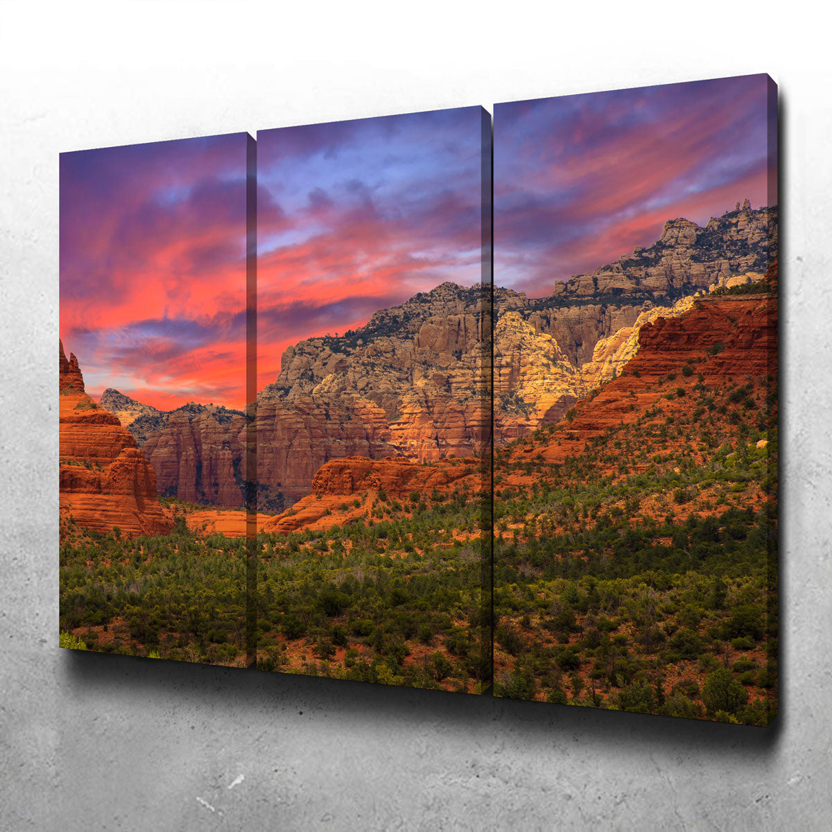 Stunning Sedona Sunset Wall Art for Home Decor