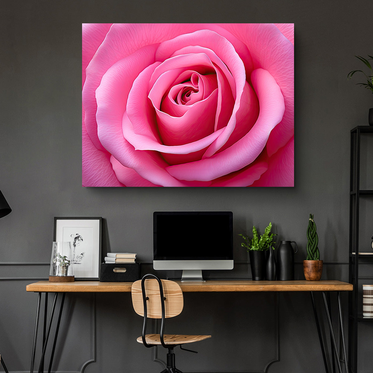 Gorgeous Pink Rose Canvas Print