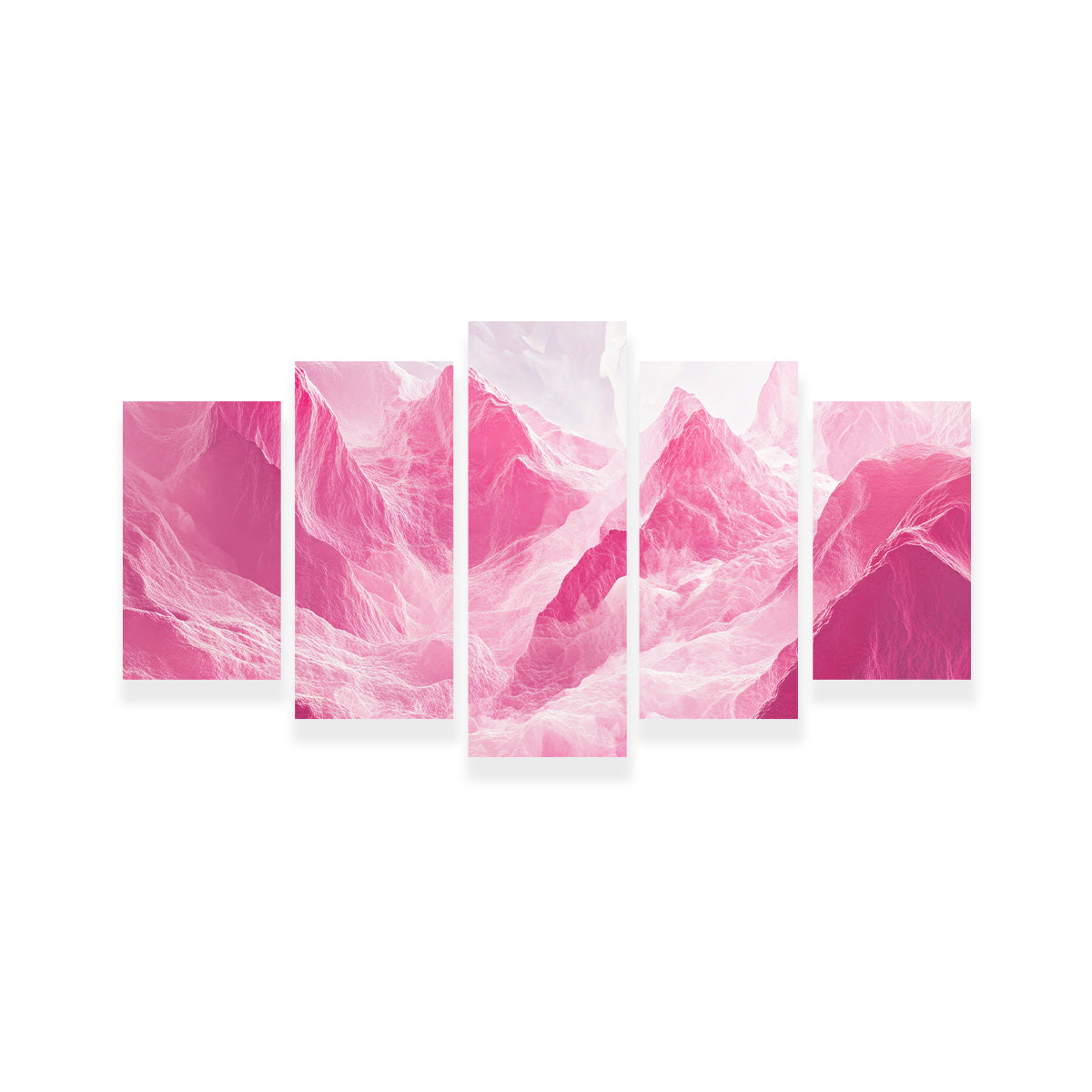 Stunning Pink Mountains Wall Art