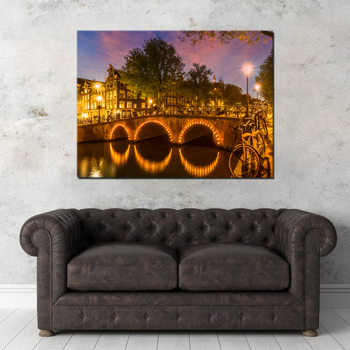 Stunning Amsterdam From Keizersgracht Wall Art by Melanie Viola