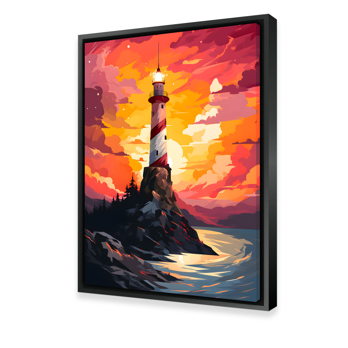 Argentina - The Enchanting Lighthouse at the End of the World Wall Art for Stunning Home Decor