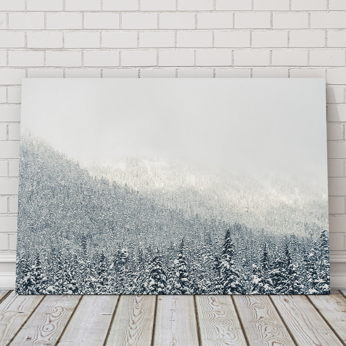 Exquisite Snowy Mountains Wall Art by Mike Cotton