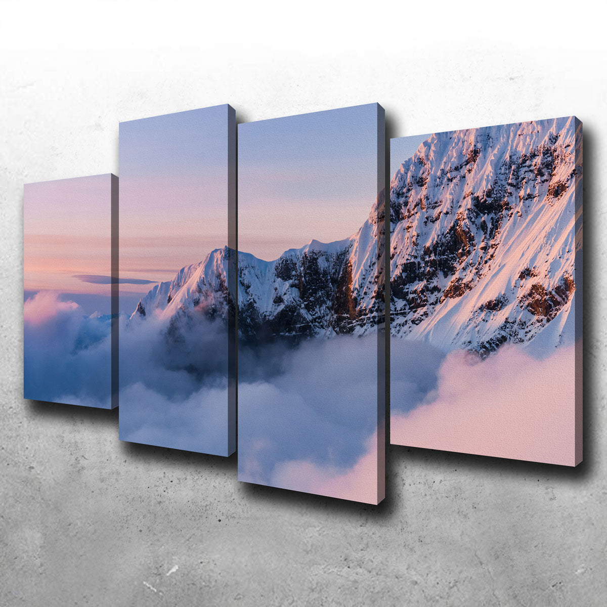 Exquisite Snowy Peaks Wall Art by Lucas Moore