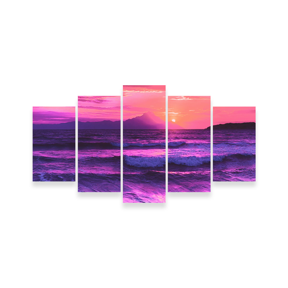Stunning Oceanview at Sunset Wall Art by Dina Rolle