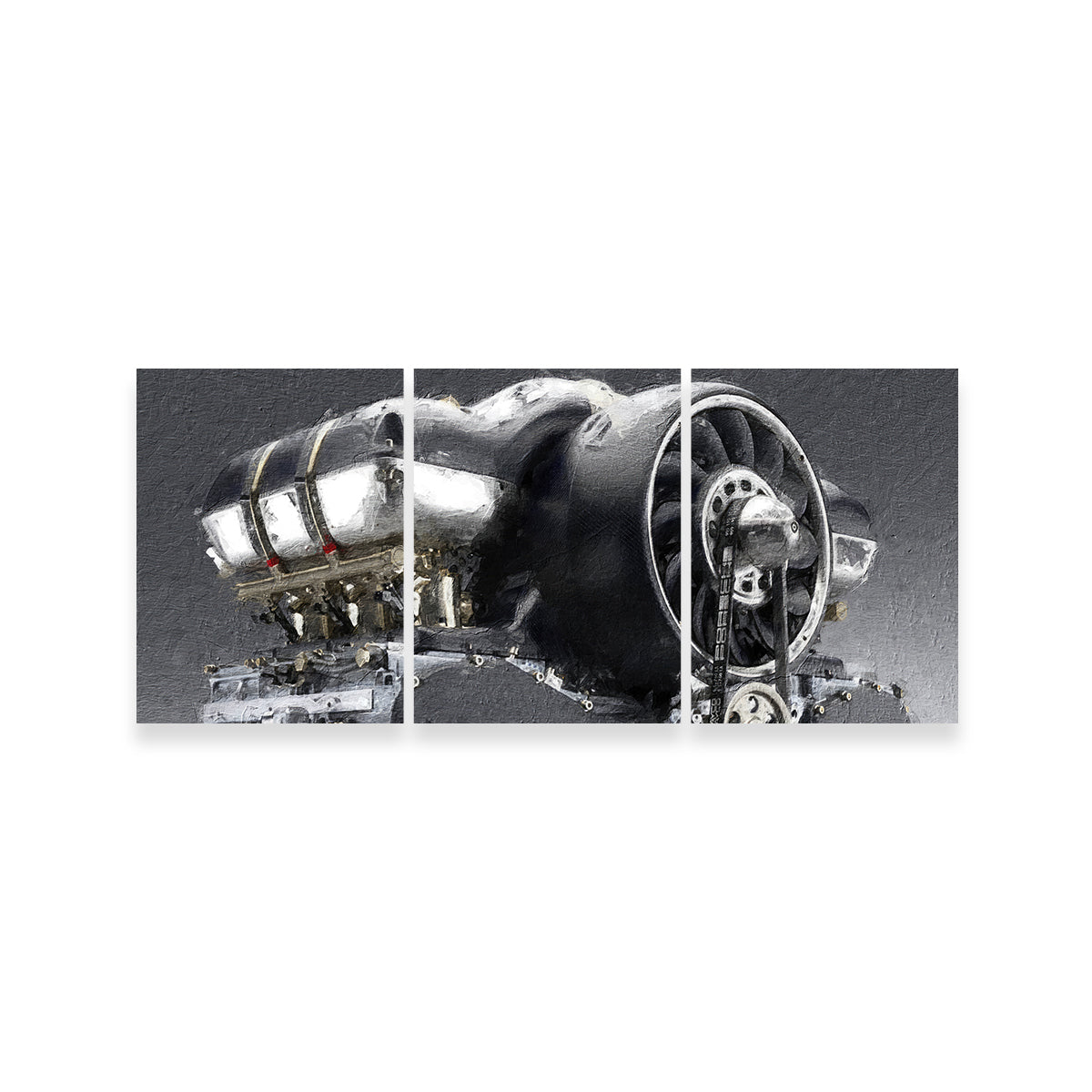 Stunning Porsche 911 Engine Wall Art by Stephen Chambers