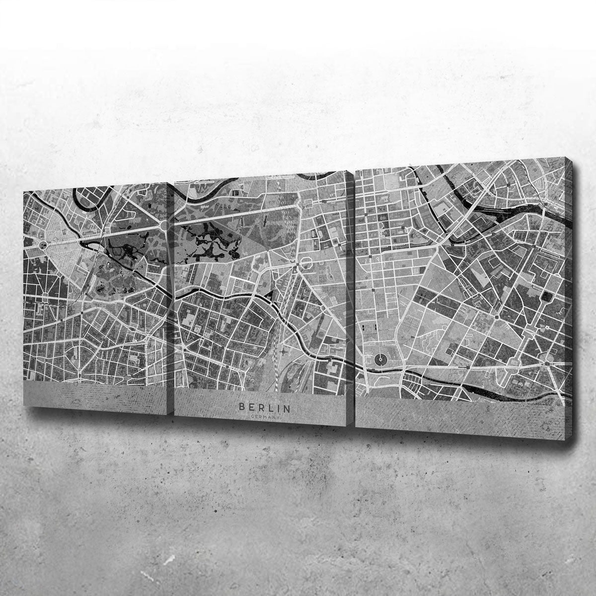 Exquisite Berlin Map 2 Wall Art for Your Home Decor