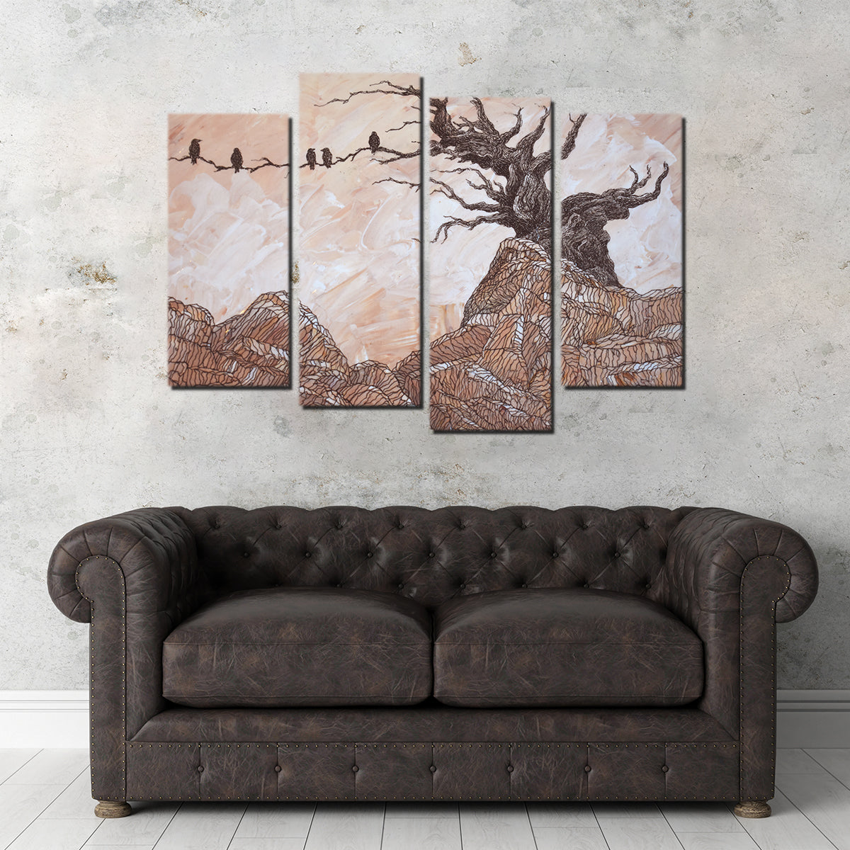 Enchanting Silence Of The Ravens Wall Art - Stunning Decor Piece