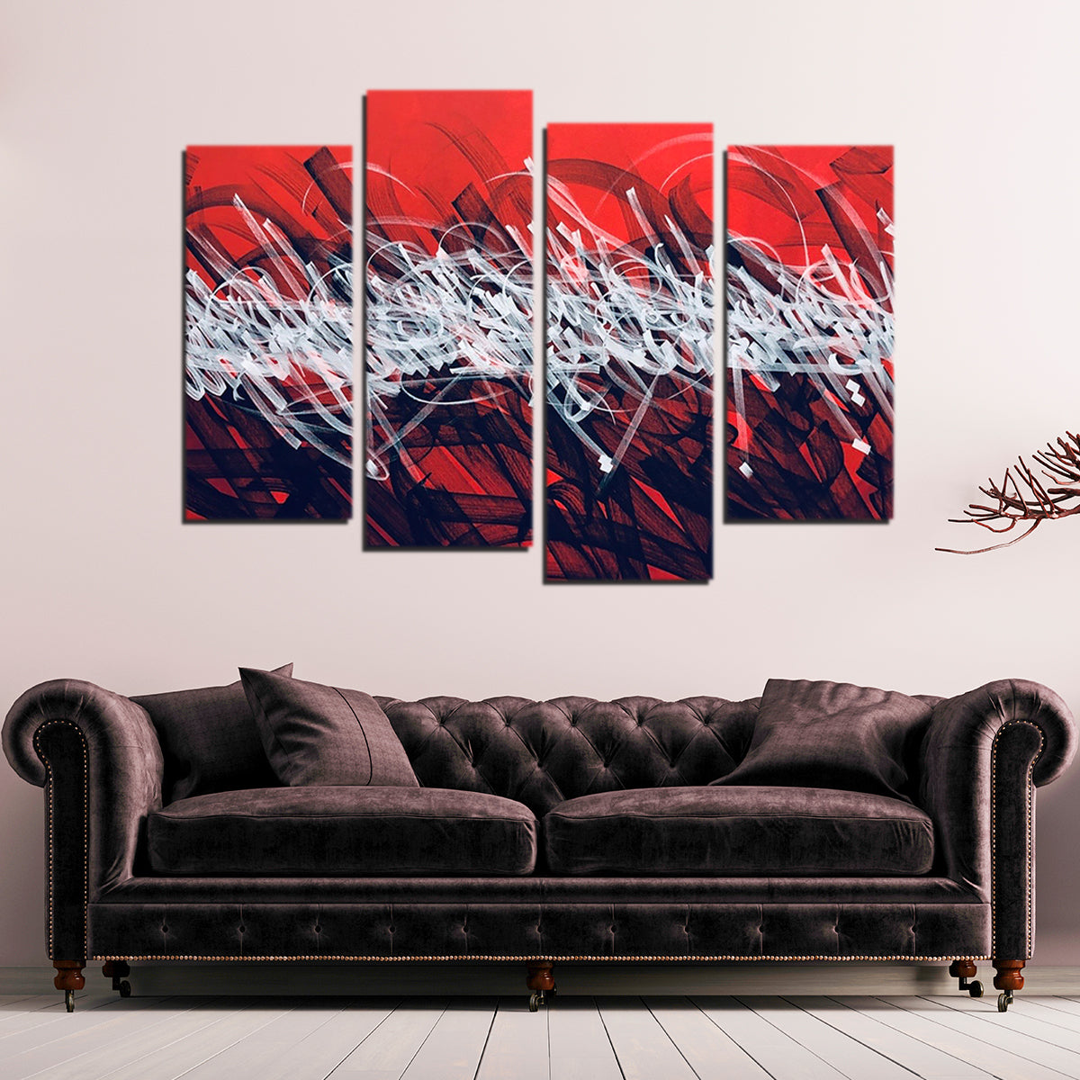 Vibrant Bash Red Wall Art for Stunning Home Decor