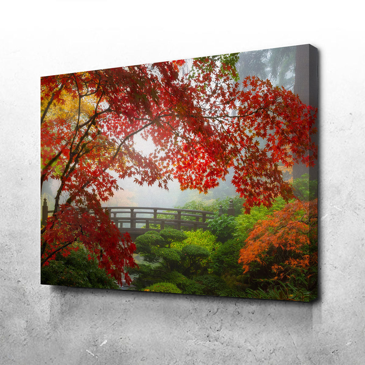 Exquisite Portland Japanese Garden Wall Art - Museum-Quality Canvas Print
