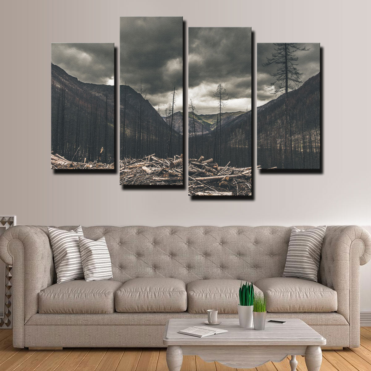 Stunning Ash and Clouds Wall Art by Mike Cotton