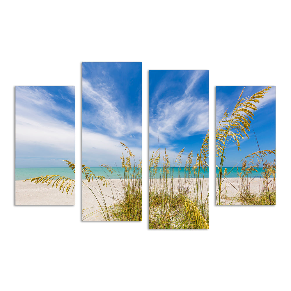 Stunning Heavenly Calmness on the Beach Wall Art for a Relaxing Ambiance
