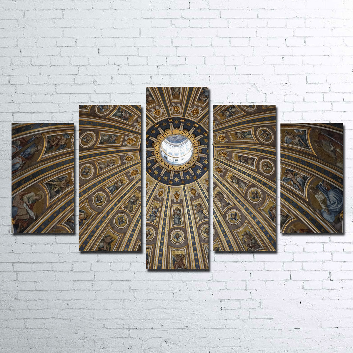 Exquisite St. Peter's Basilica Ceiling Wall Art from Vatican City