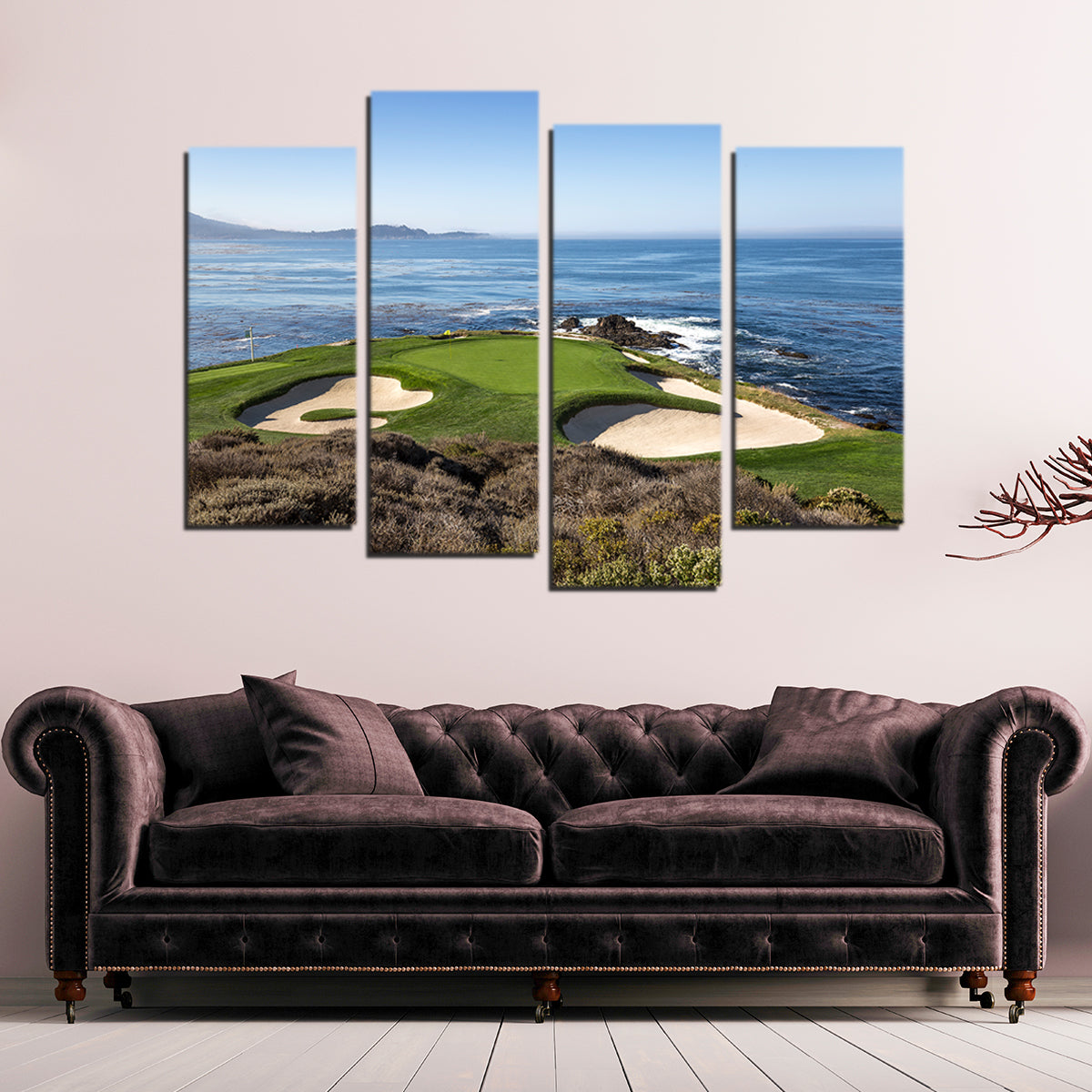 Stunning Pebble Beach Canvas Wall Art for Home Decor