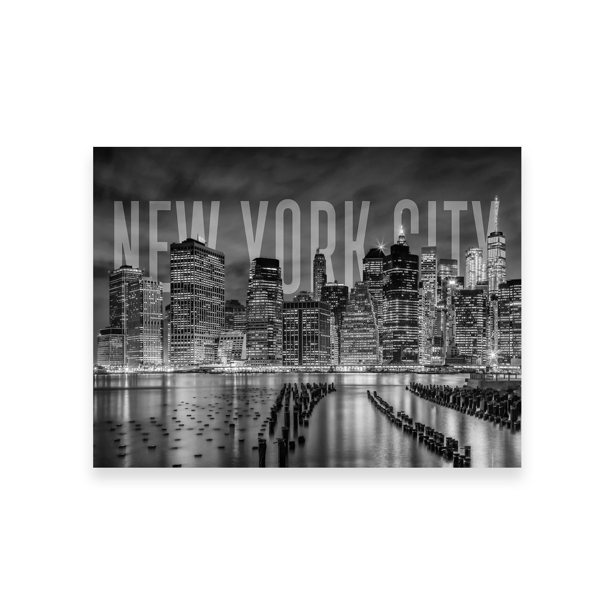 Stylish NYC Letters Black & White Wall Art for Modern Interiors