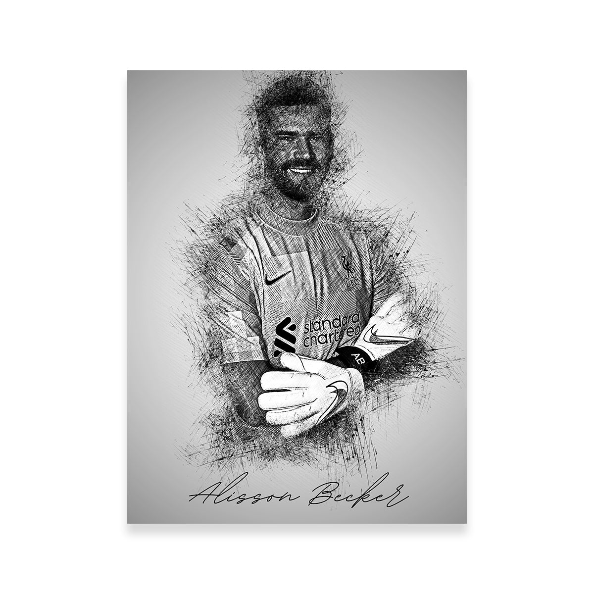 Alisson Becker High - Quality Wall Art by Albi Art