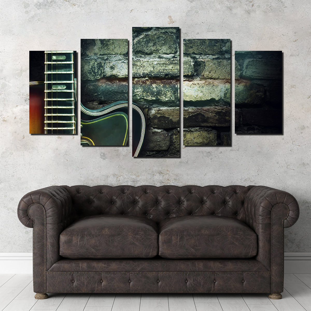 Stunning Old Vintage Jazz Guitar Wall Art for Music Lovers