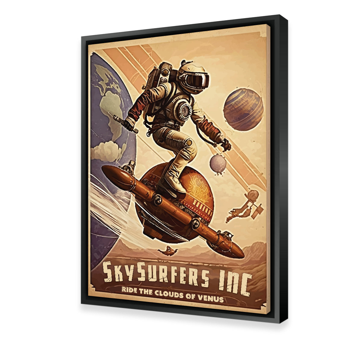 SkySurfers - Breathtaking Ride the Clouds of Venus Wall Art for Stunning Home Decor