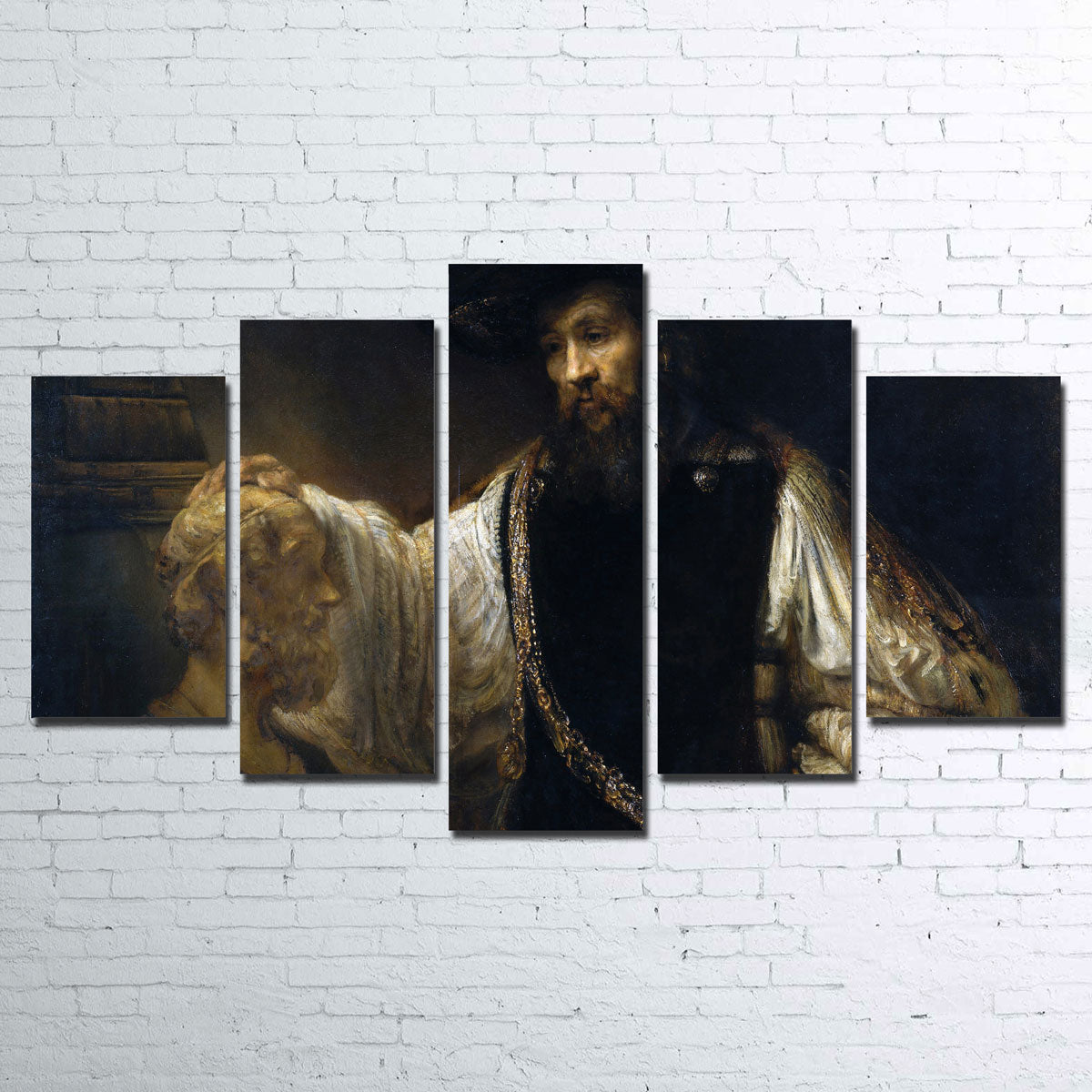 Exquisite Aristotle with a Bust of Homer Wall Art by Rembrandt