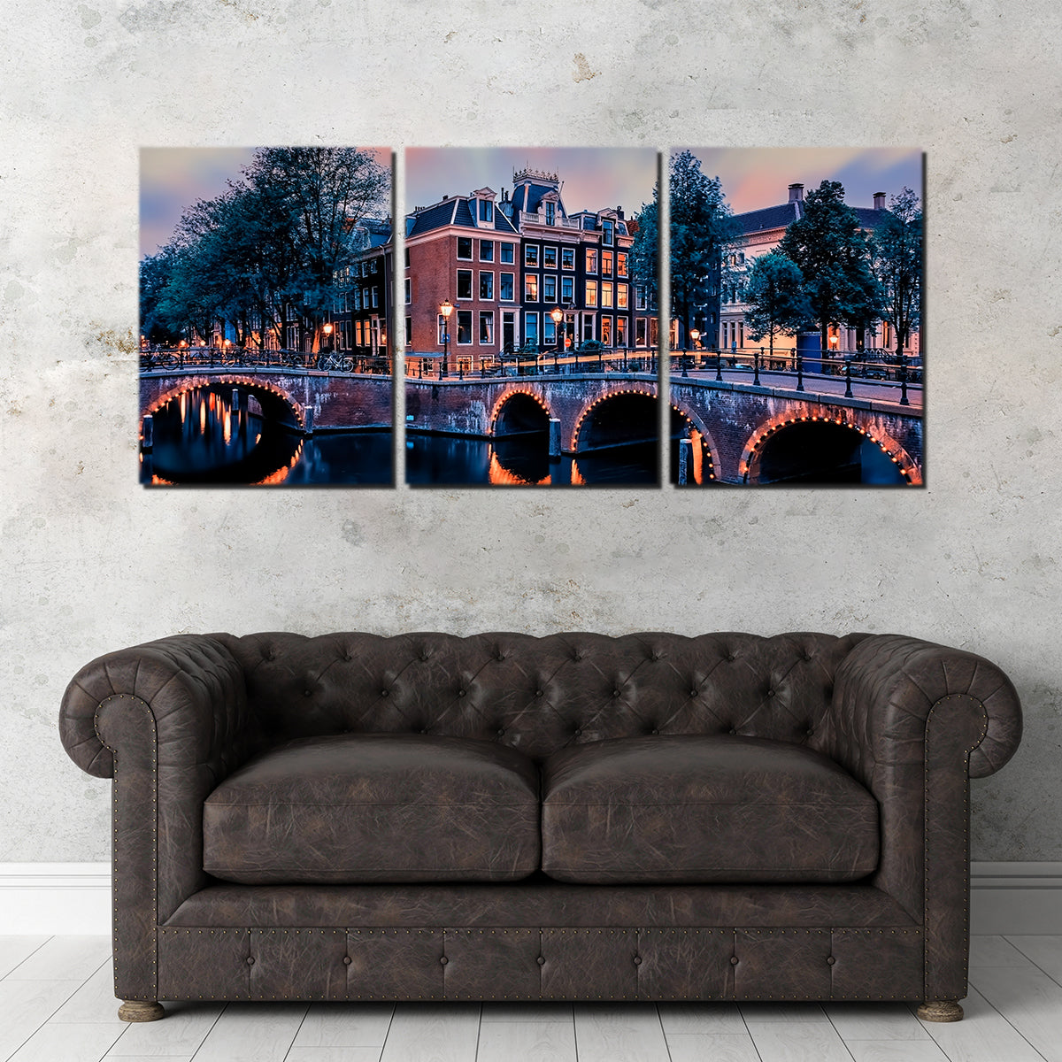 Gorgeous Amsterdam Sunset Wall Art - Ideal Decor for Any Space