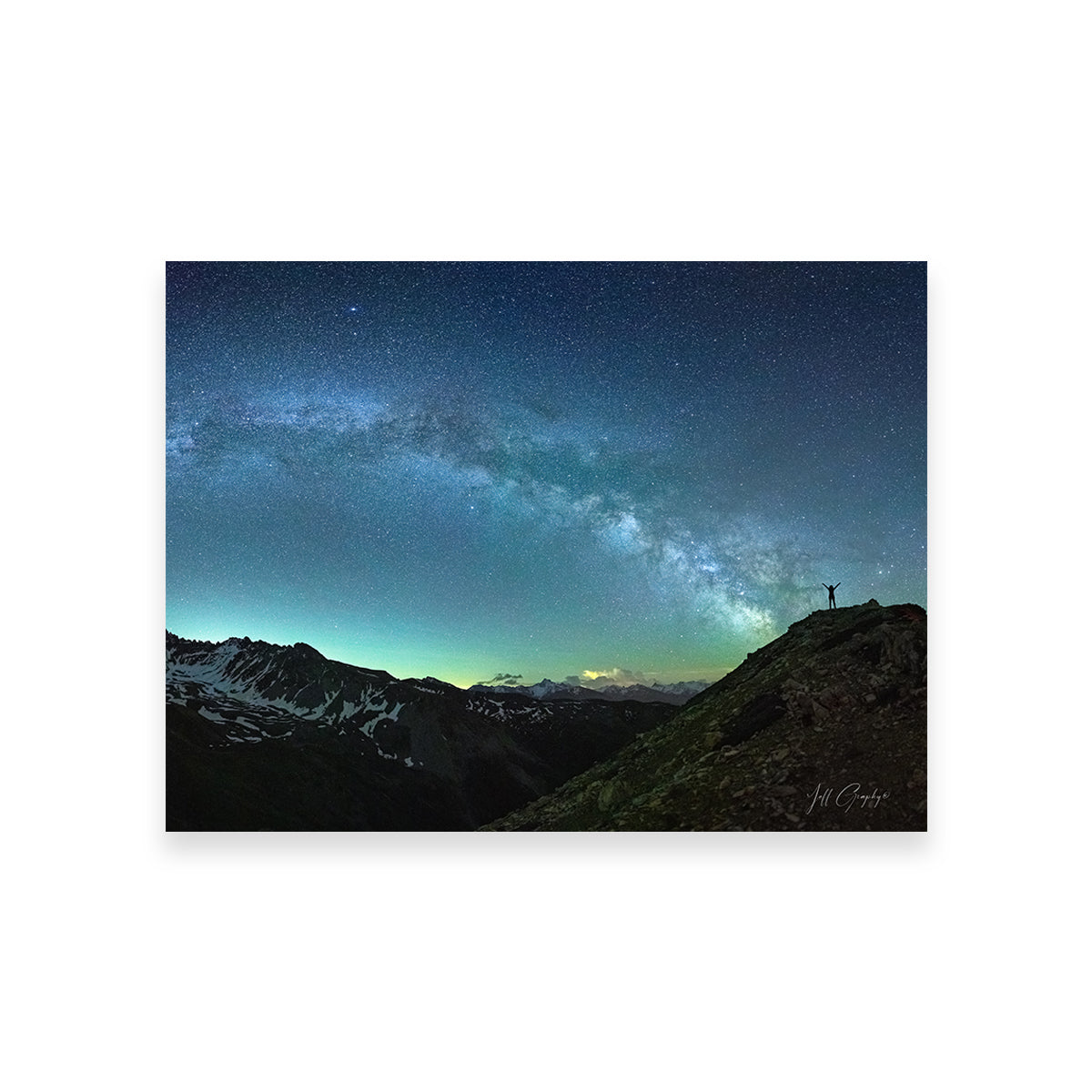Stunning Arch of the Milky Way Rochebrune Airglow Wall Art by Jeff Graphy