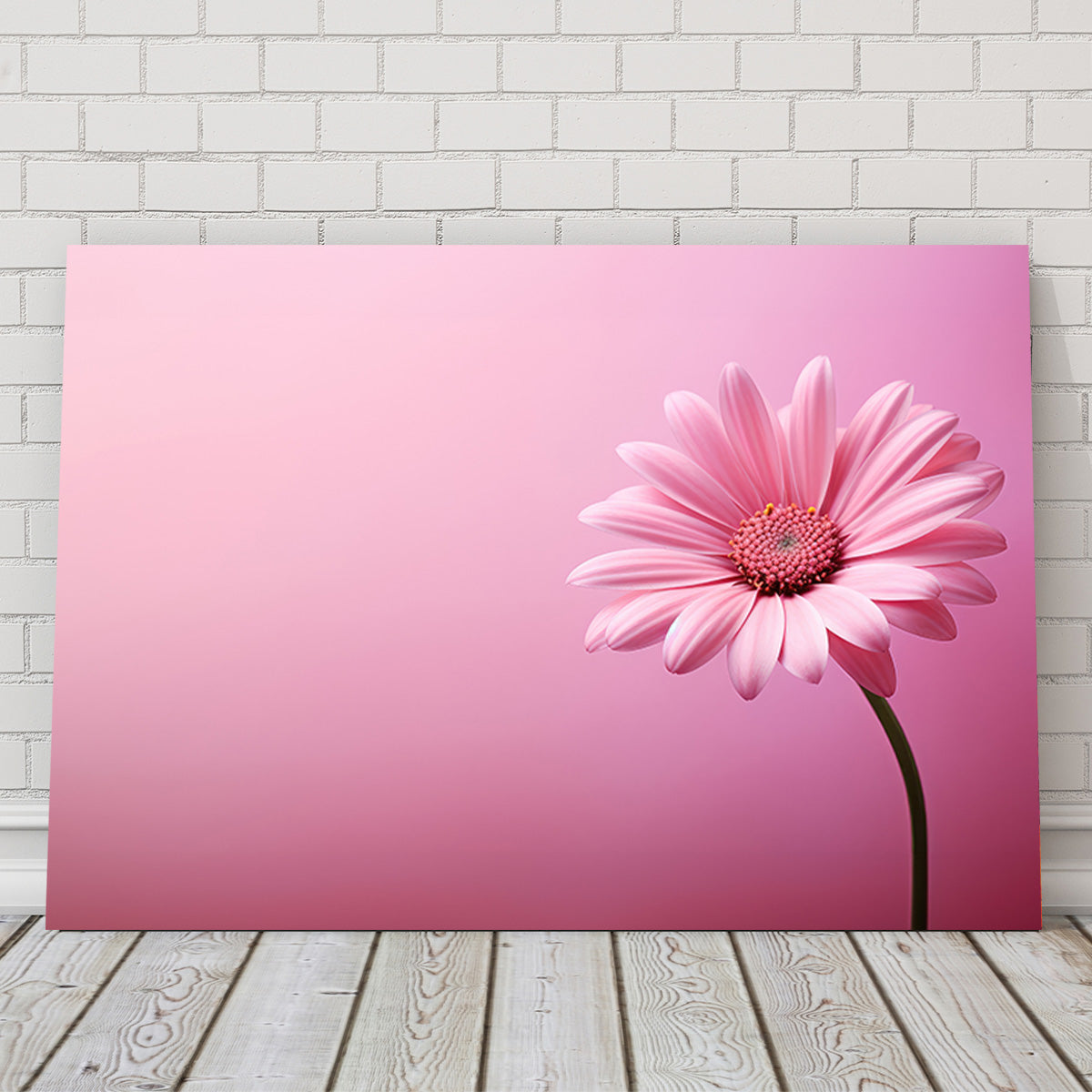 Gorgeous Pink Sunflower Wall Art