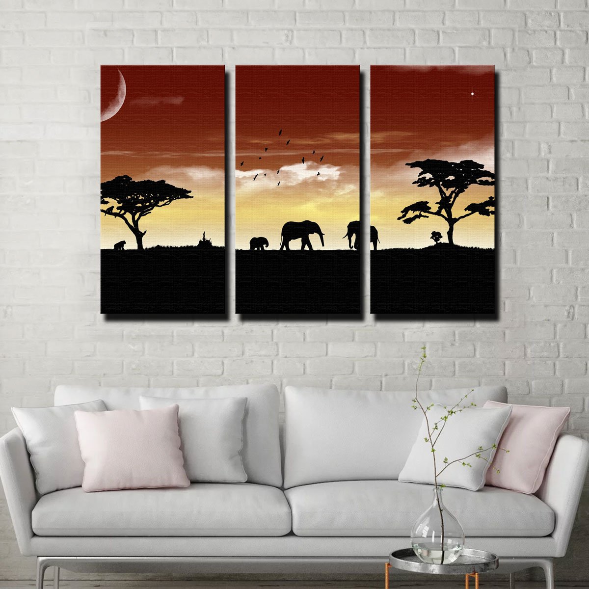 Exquisite African Sunset Wall Art - Museum-Quality Decor
