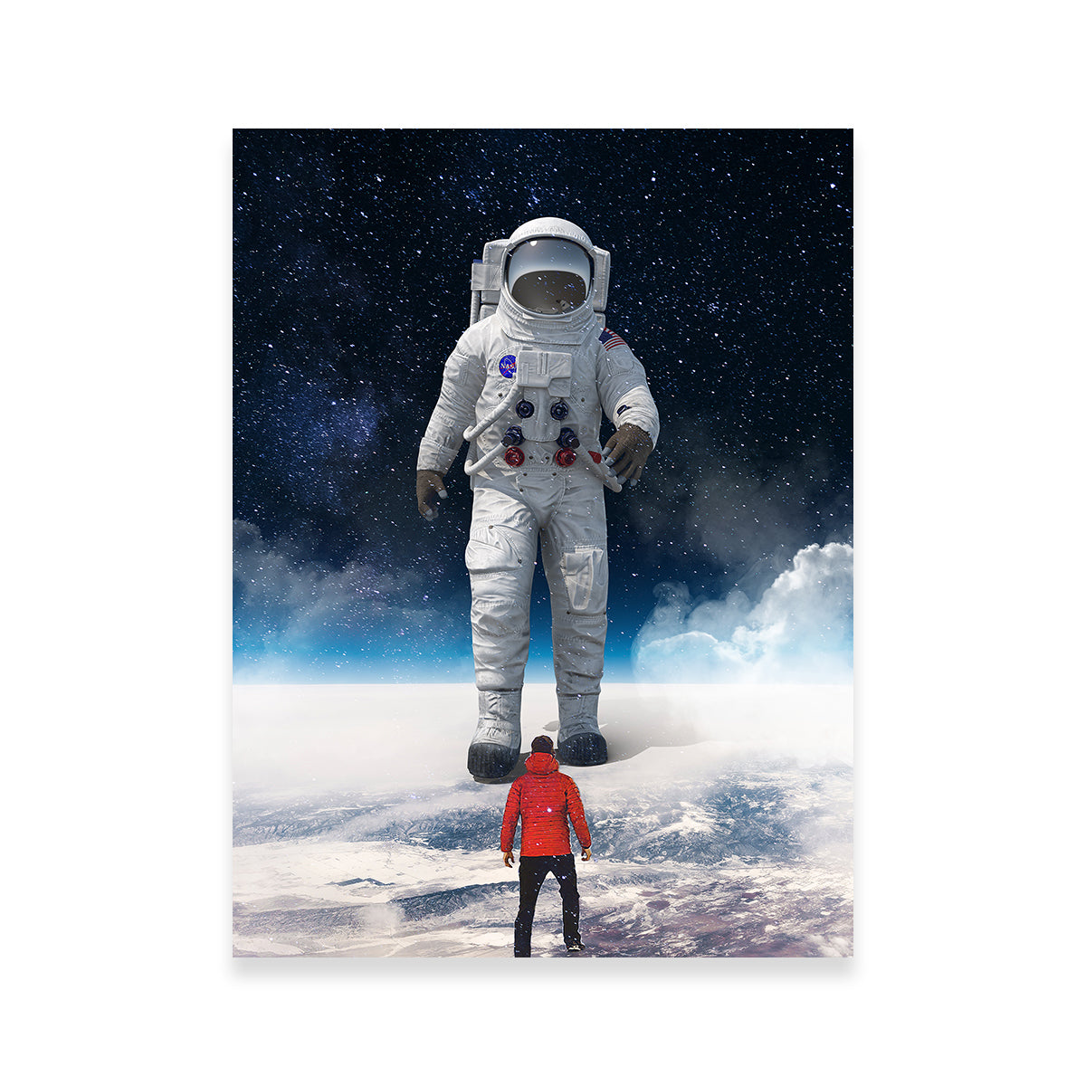 Unique Astronaut Feet Canvas Wall Art for Stunning Home Decor