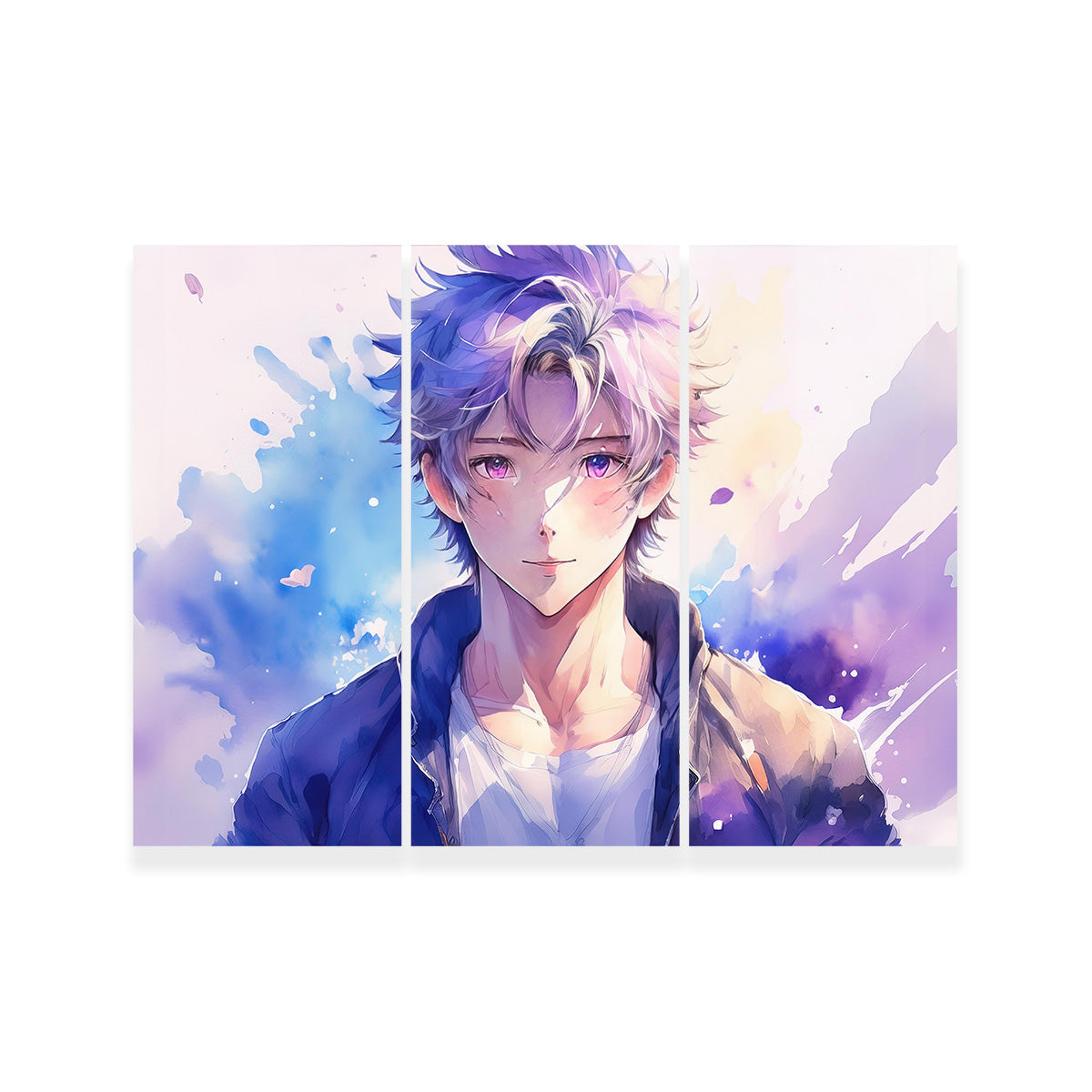 Captivating Anime Boy Abstract Artwork