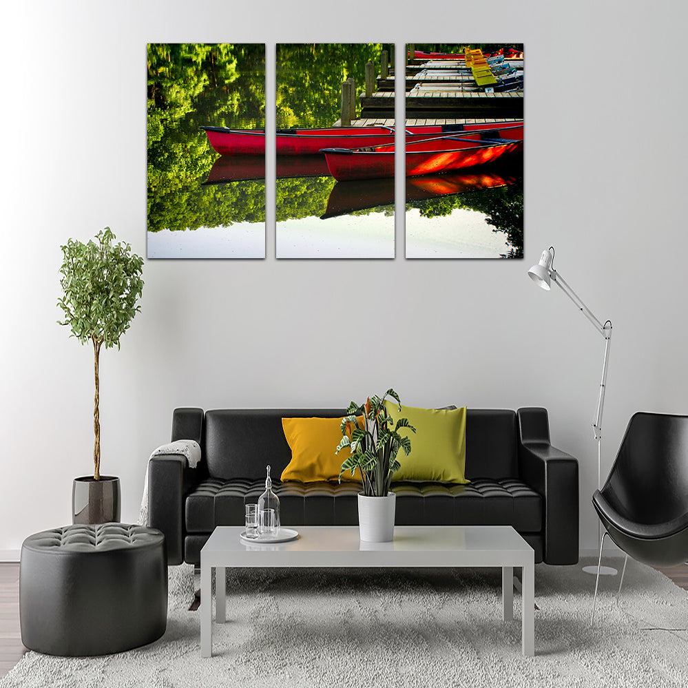Exquisite Canoes at Devil's Den State Park Wall Art for Your Home Decor