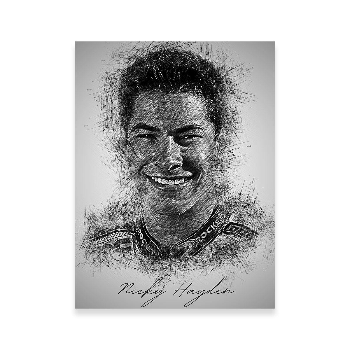 Nicky Hayden Exclusive Wall Art by Albi Art