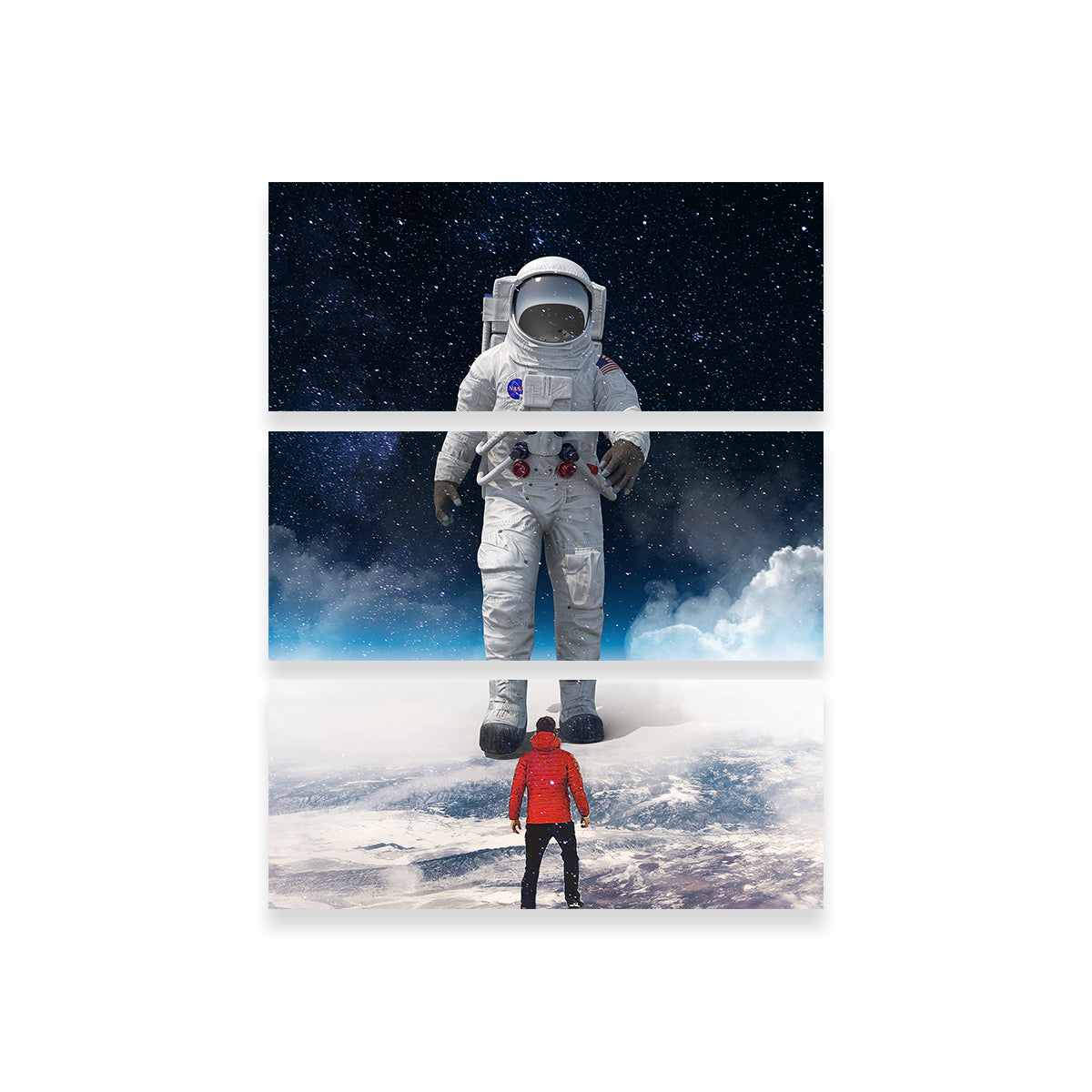 Unique Astronaut Feet Canvas Wall Art for Stunning Home Decor