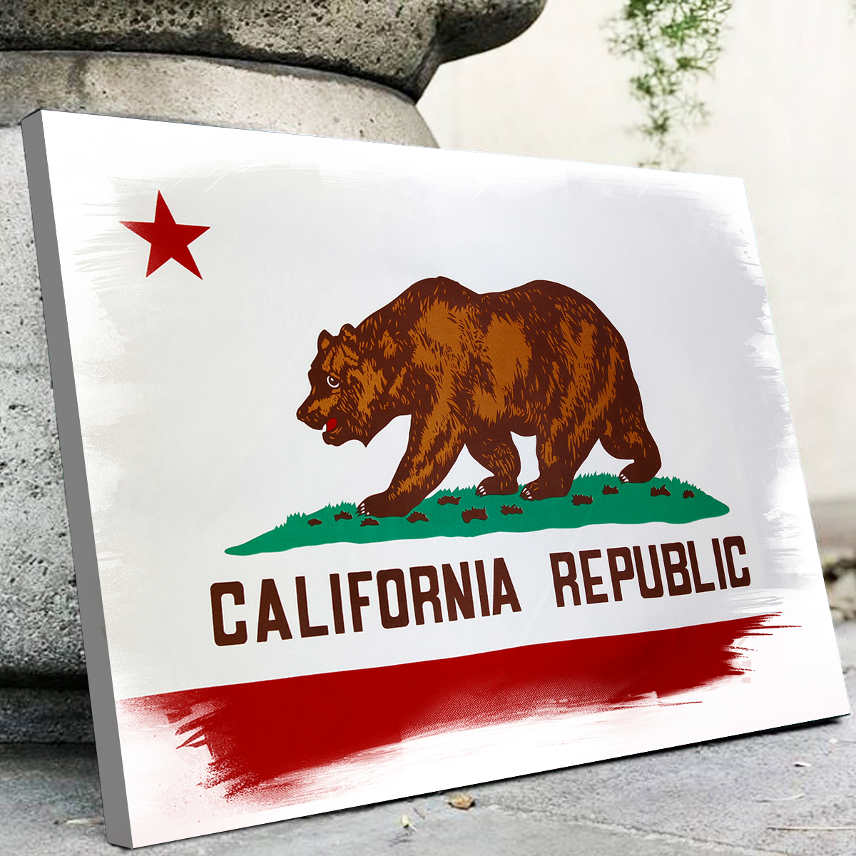 Stunning California State Flag Wall Art for Your Home Decor