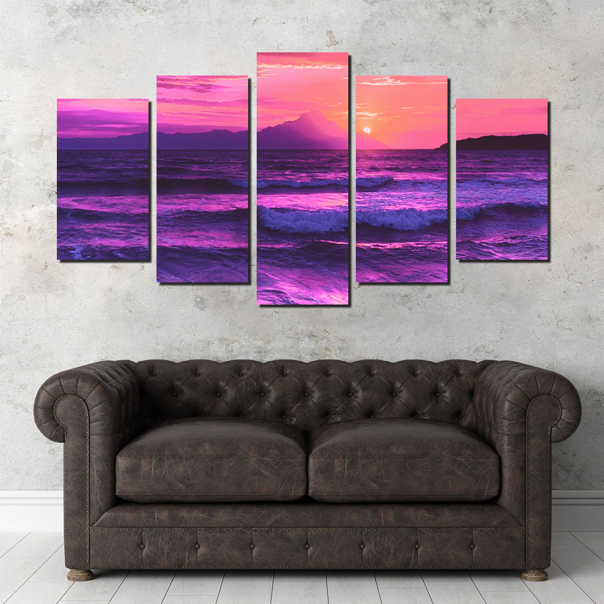 Stunning Oceanview at Sunset Wall Art by Dina Rolle