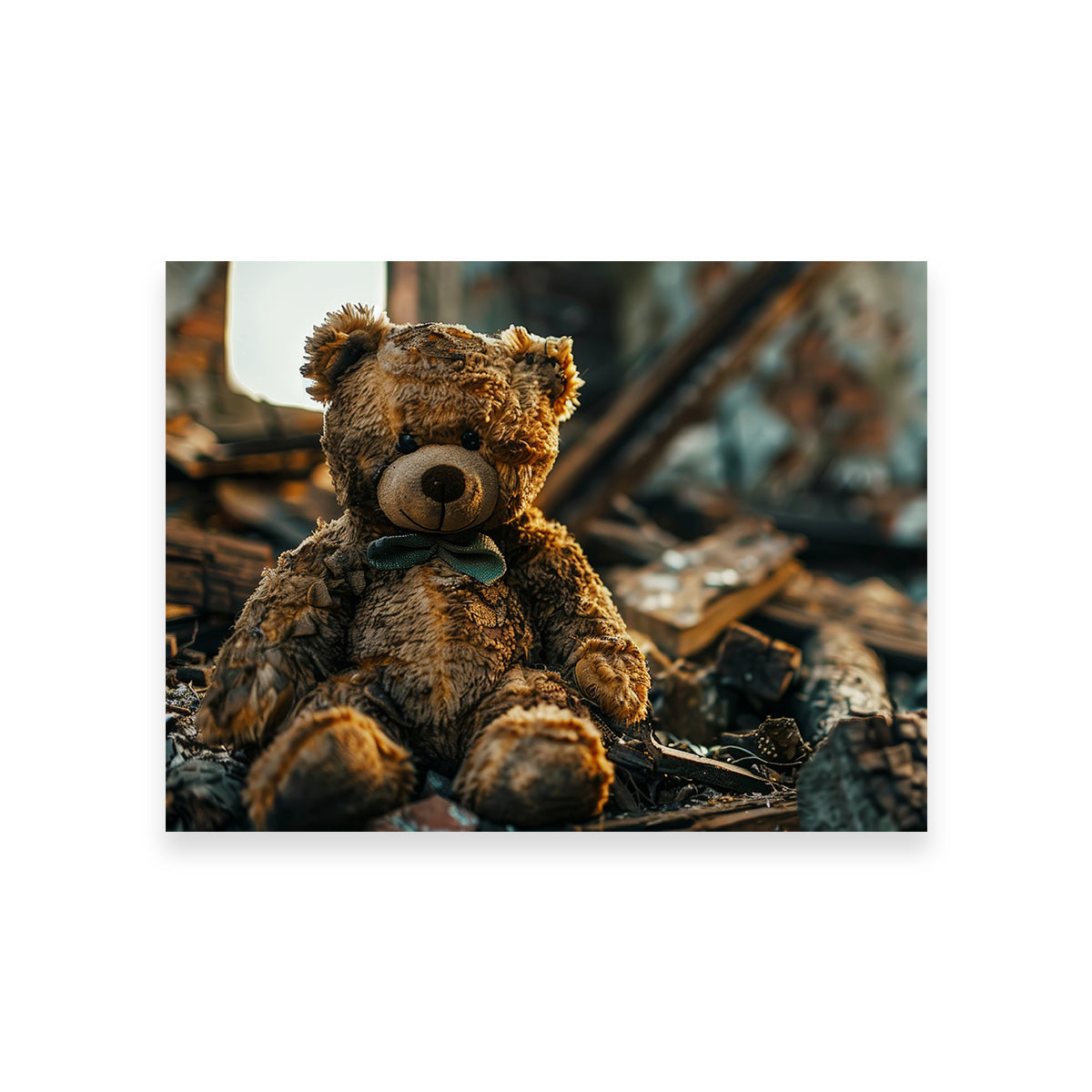 Charming Shabby Teddy Bear Wall Art for a Cozy Decor