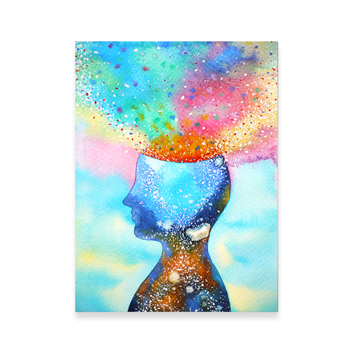Chakra Power Wall Art - Handmade Sustainable Pine Wood Framed Museum Quality Canvas