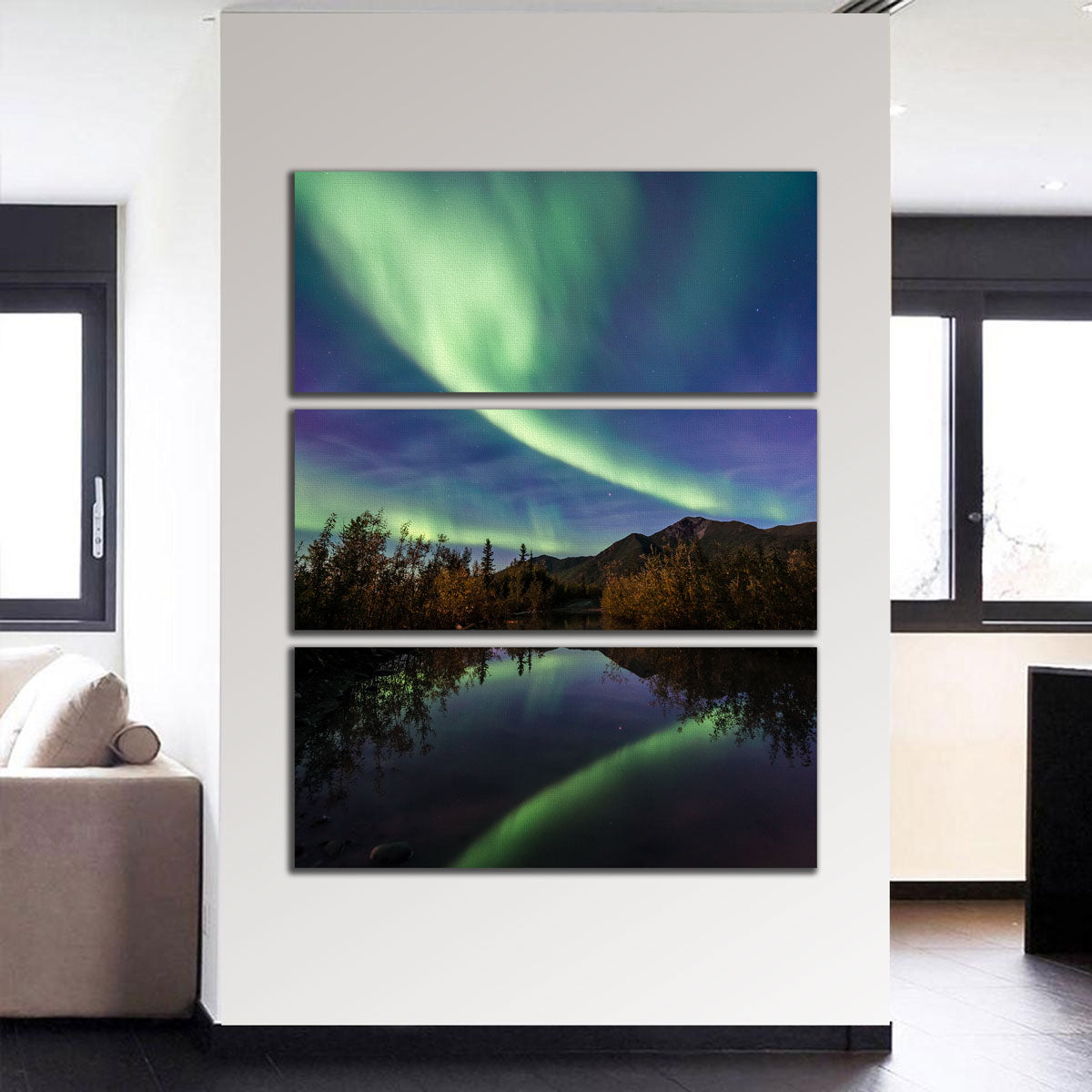 Stunning Aurora Reflections Wall Art by Lucas Moore