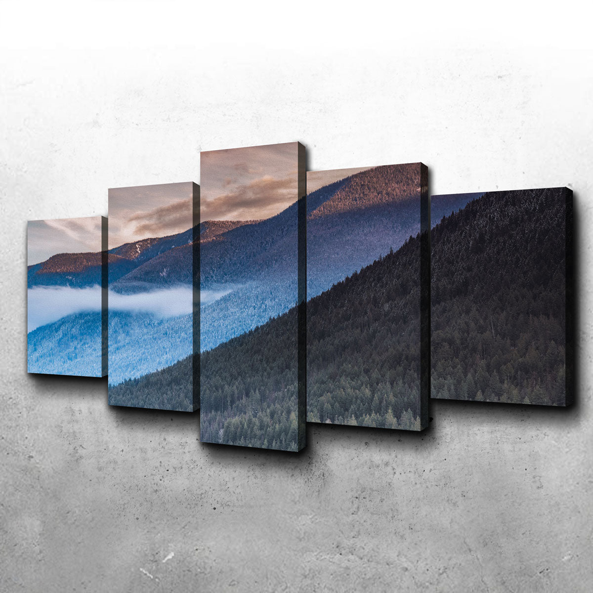 Stunning Sloping Trees Wall Art by Mike Cotton