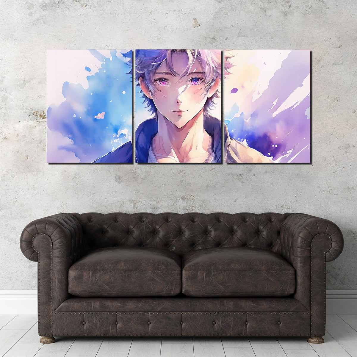 Captivating Anime Boy Abstract Artwork