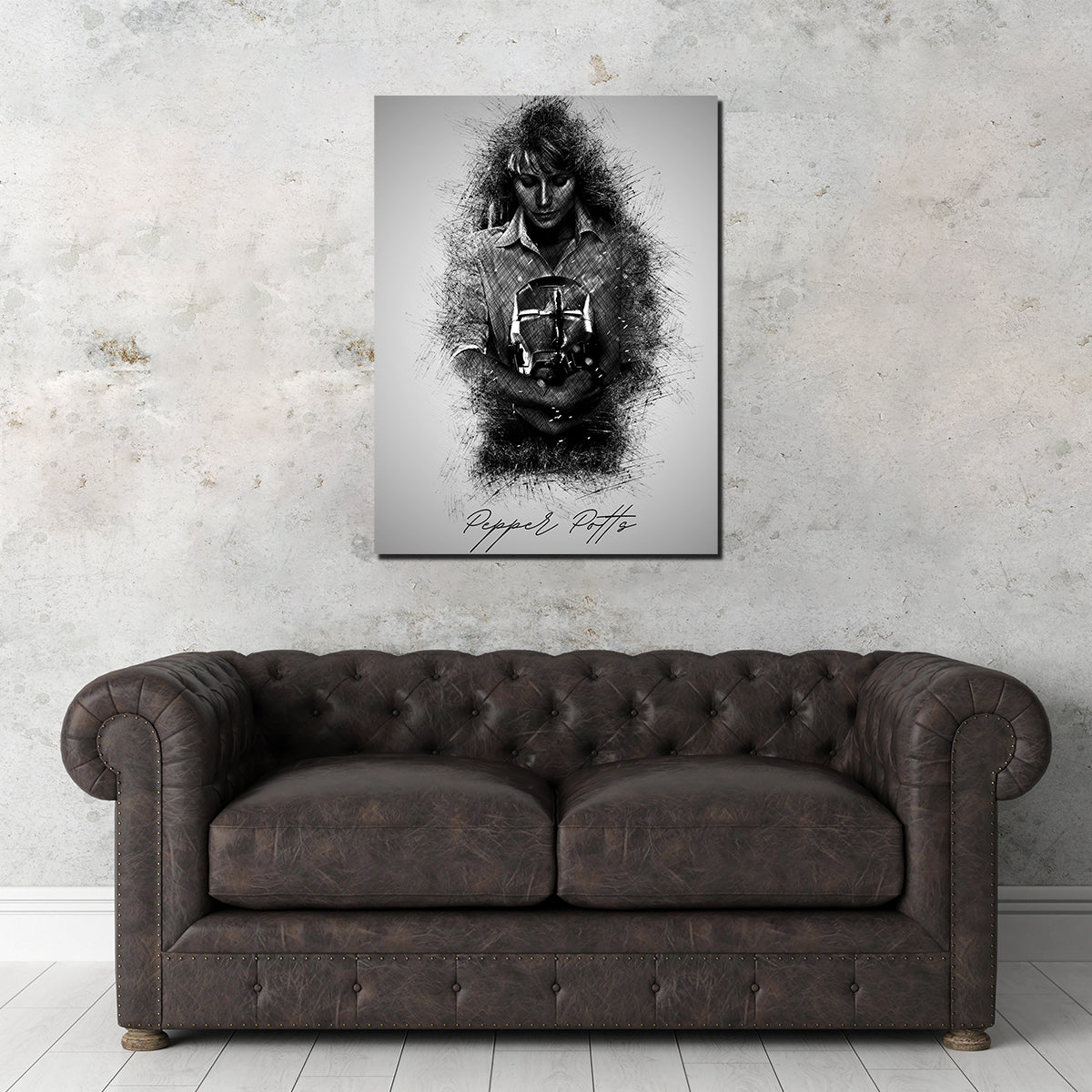 Stunning Pepper Potts Wall Art by Albi Art